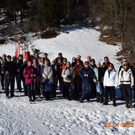 Séjour neige dfans le Baufortain janvier 2022